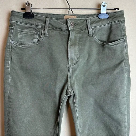 Driftwood Pants Colette Roads End Flannel Cuffs Green Jeans Women’s Size 28 - Picture 3 of 15